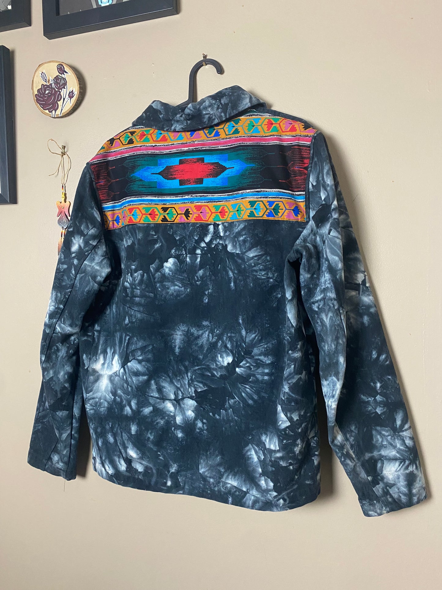 Upcycled Men’s Tie-dye Jacket - Medium